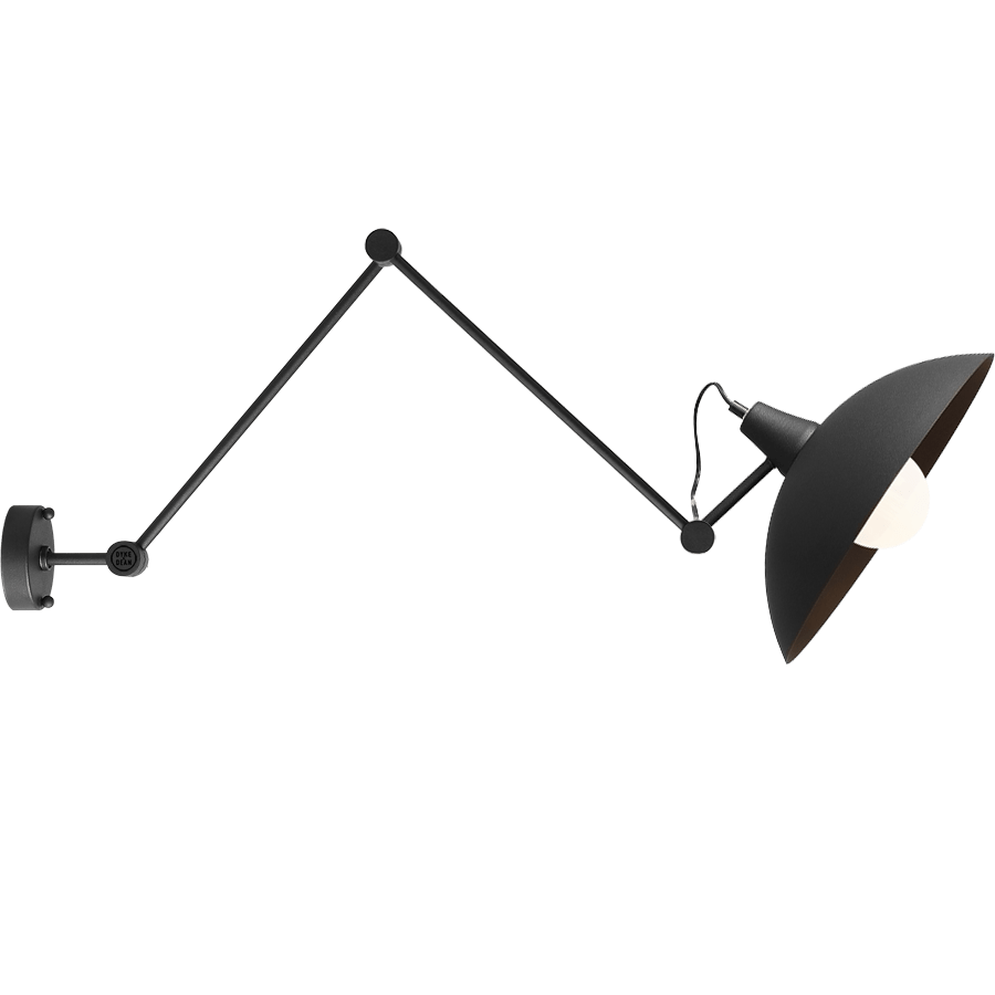 CANTILEVER ADJUSTABLE WALL CEILING LIGHT MELOS BLACK - DYKE & DEAN