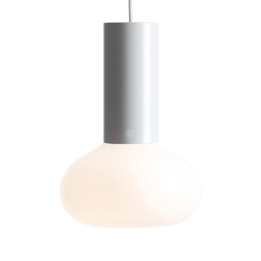 FLO OPAL GLASS ORB SMALL PENDANT LIGHT GREY - DYKE & DEAN