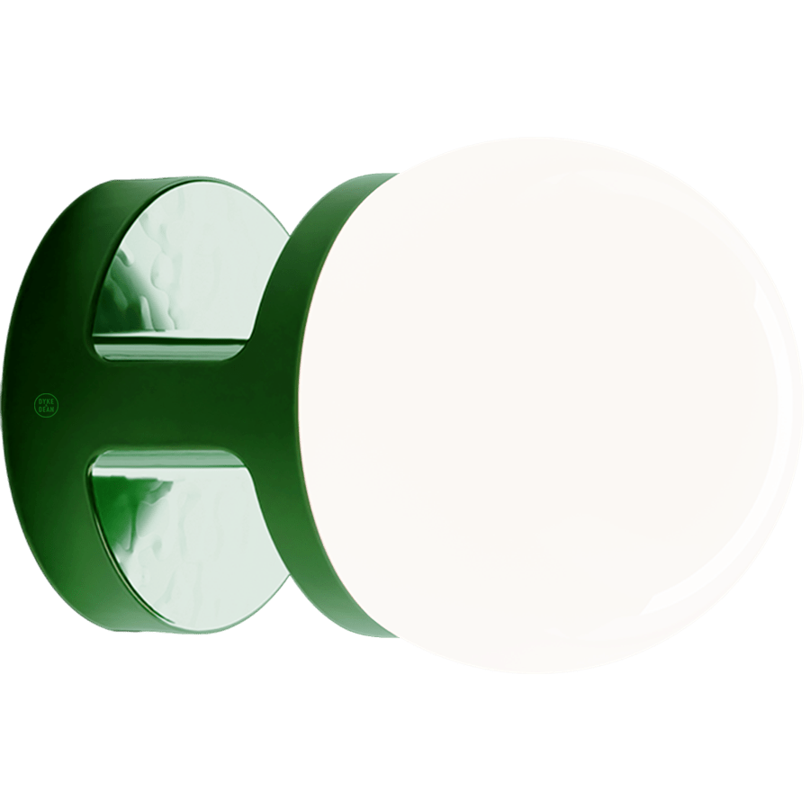 HABEA CERAMIC WALL SCONCE LIGHT OPAL GLASS - DYKE & DEAN