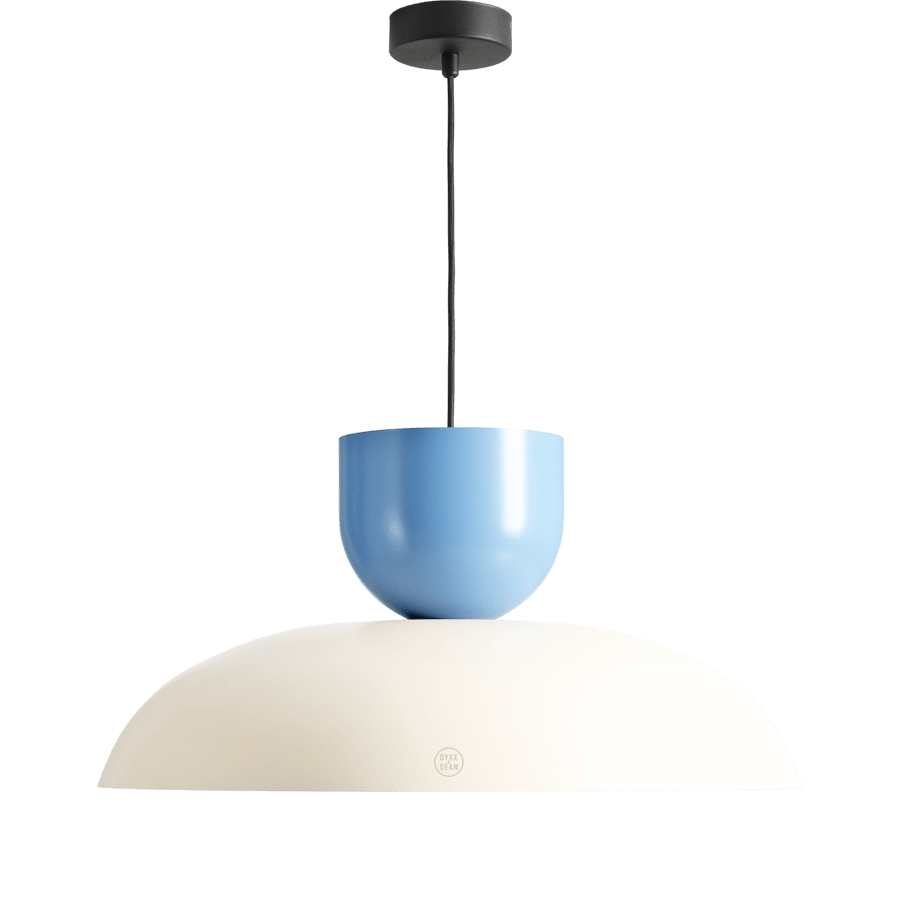 MODULAR PENDANT LIGHT DARK CREAM & DUSTY BLUE - DYKE & DEAN