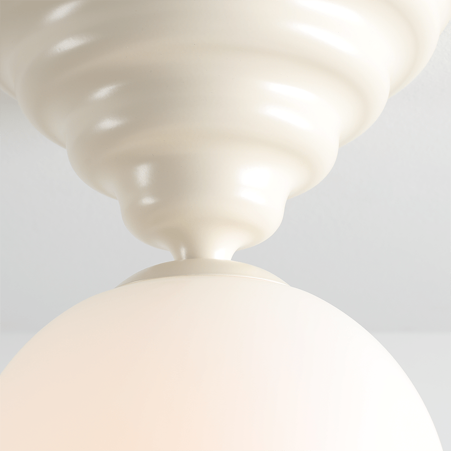 WAVE FIXED CEILING LIGHT CREAM - DYKE & DEAN