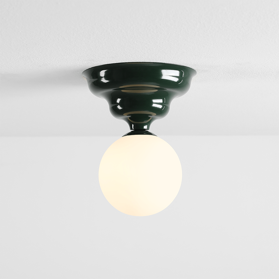 WAVE FIXED CEILING LIGHT GREEN SMALL - DYKE & DEAN