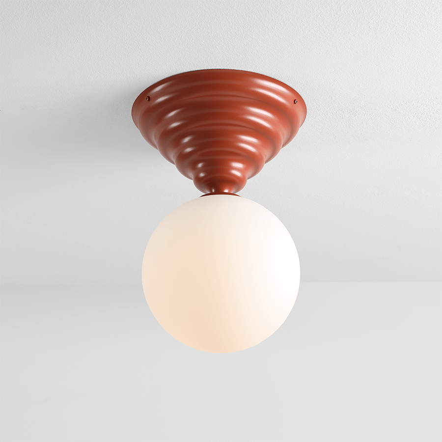 WAVE FIXED CEILING LIGHT RED - DYKE & DEAN