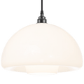 60s OPALINE GLASS PENDANT SHADE - DYKE & DEAN