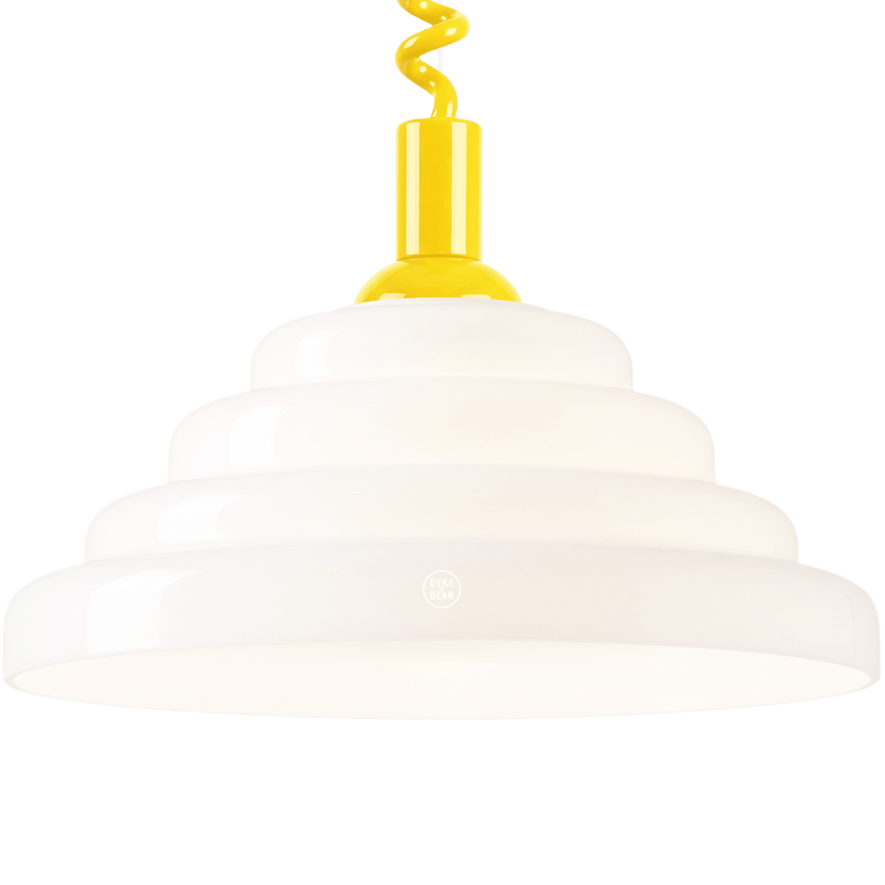 70s OPALINE RETRACTABLE CORD LIGHT - DYKE & DEAN