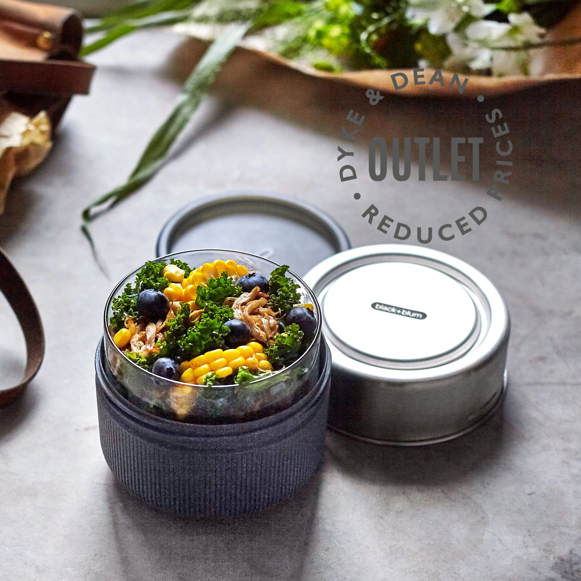 BLACK & BLUM BLUE LUNCH POT OUTLET