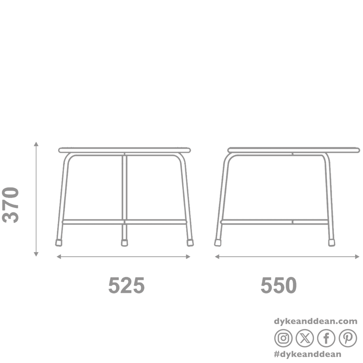 ADICO AÇO LOW TABLE 50
