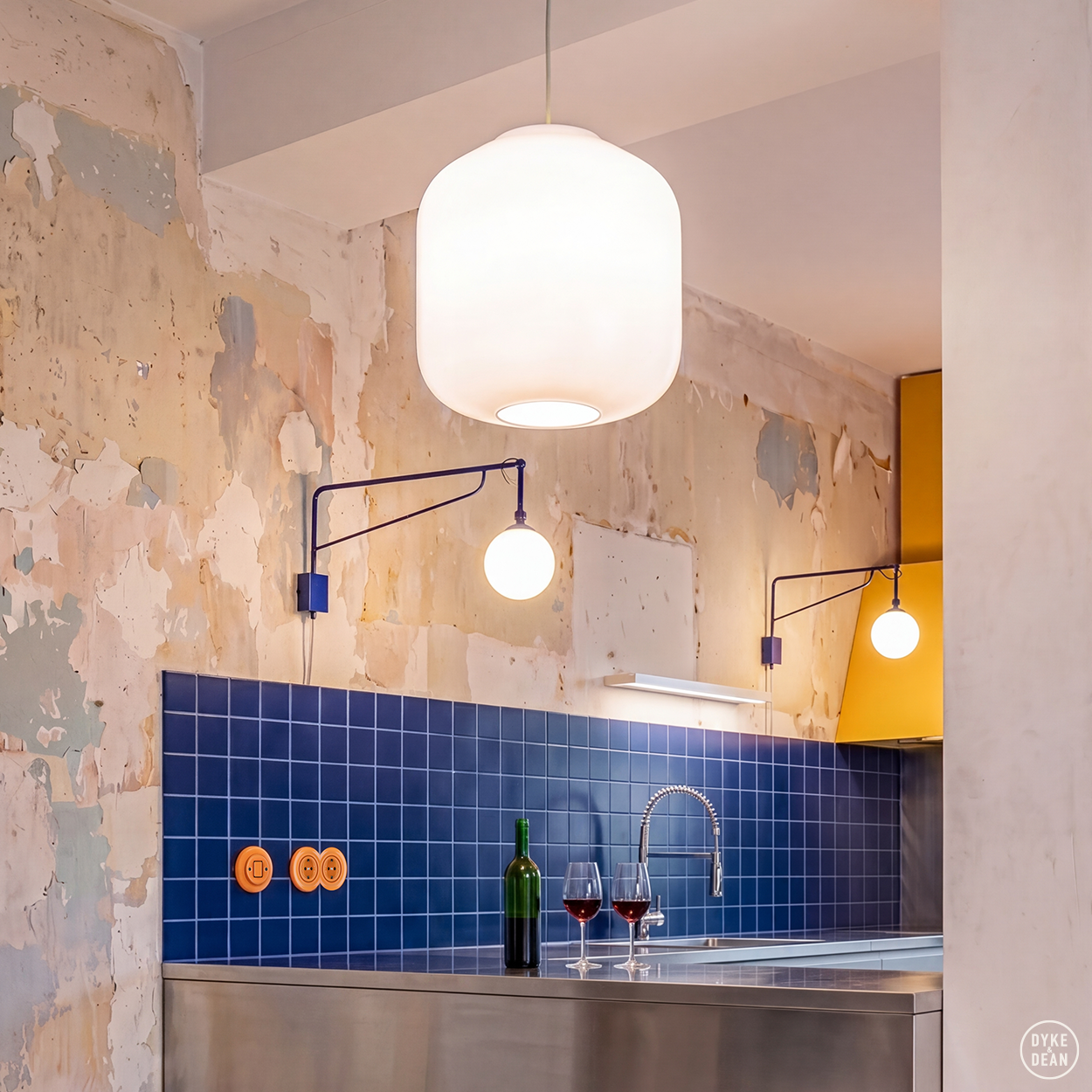 FLASK TERRACOTTA GLASS PENDANT LIGHT XL