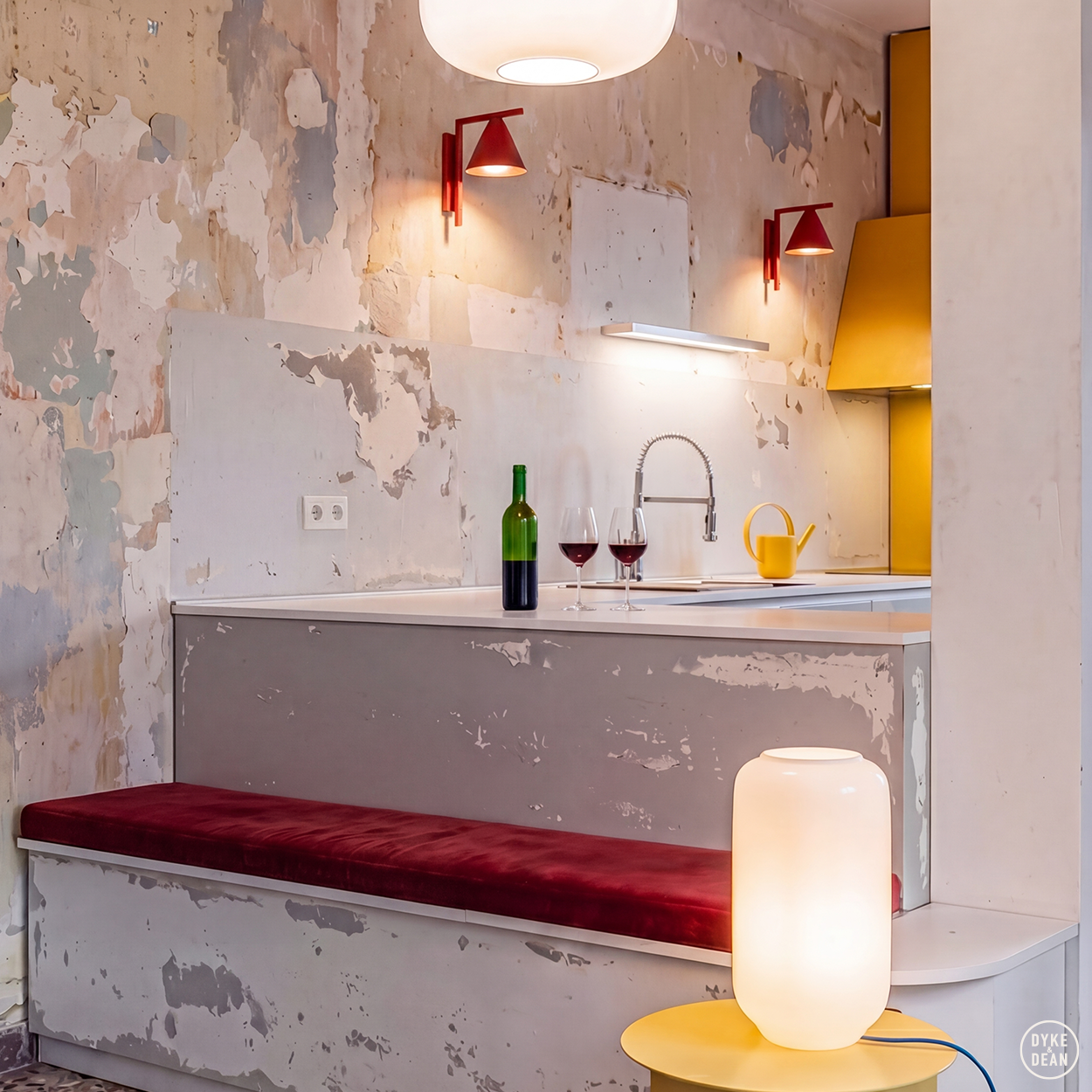 FLASK YELLOW GLASS PENDANT LIGHT XL