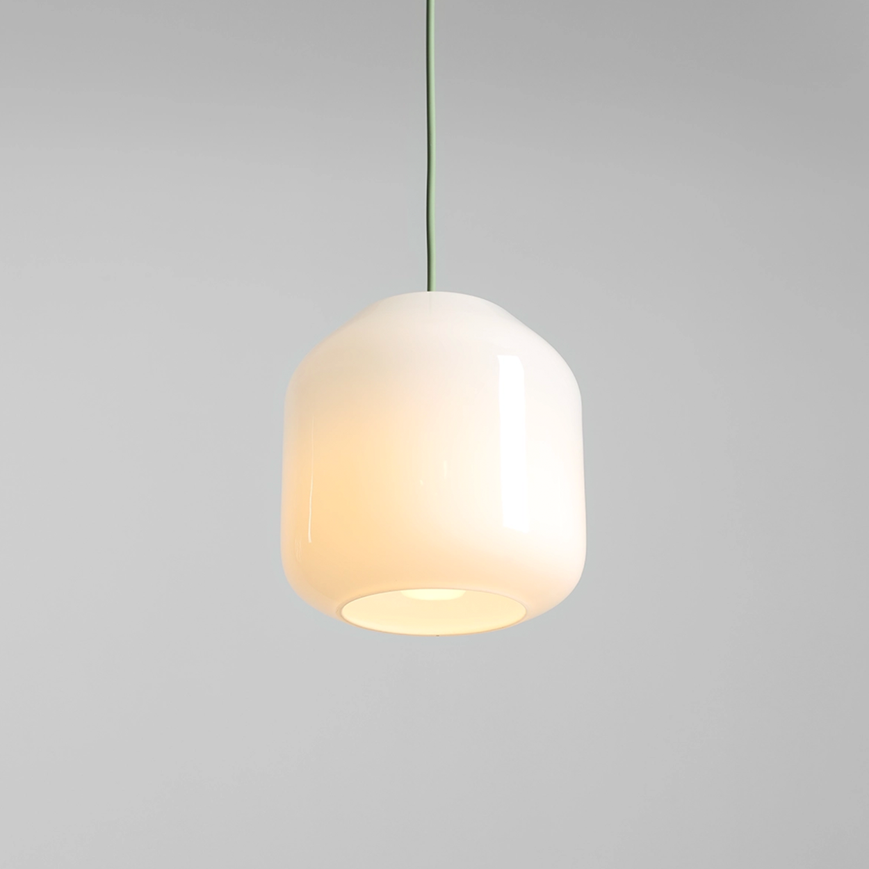 FLASK SAGE GREEN GLASS PENDANT LIGHT MEDIUM
