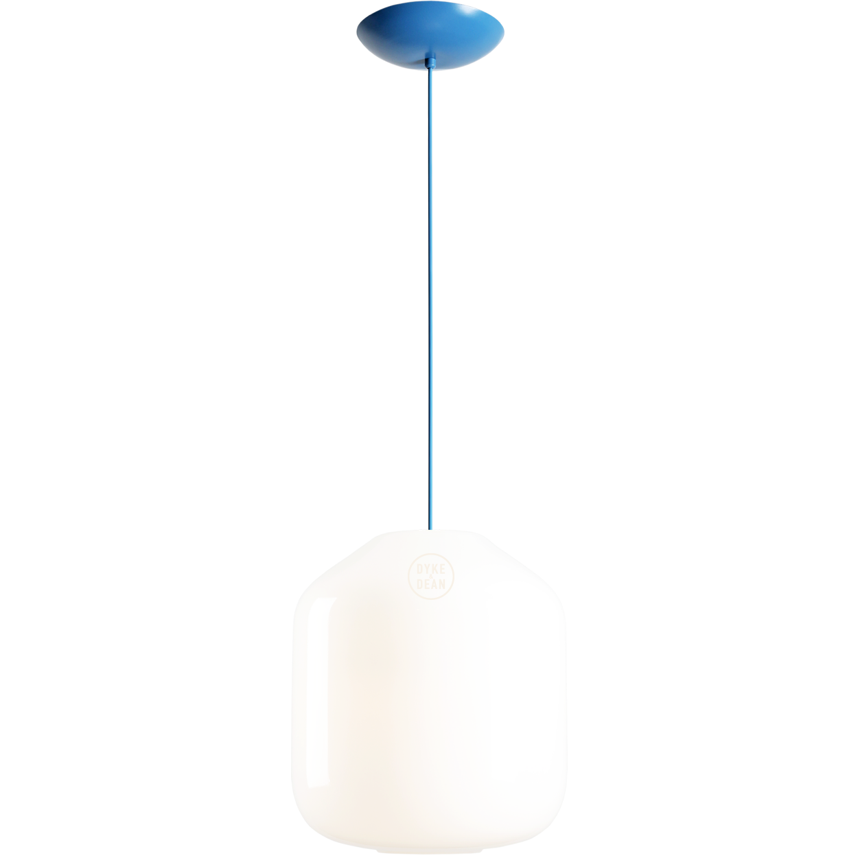 FLASK SAPPHIRE BLUE GLASS PENDANT LIGHT MEDIUM