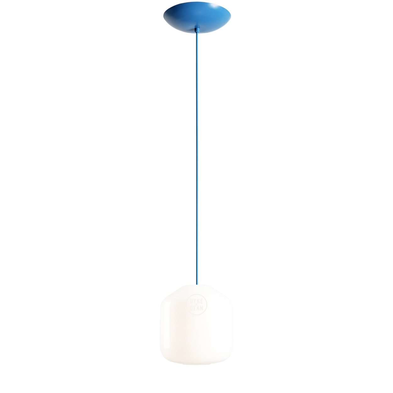 FLASK SAPPHIRE BLUE GLASS PENDANT LIGHT SMALL