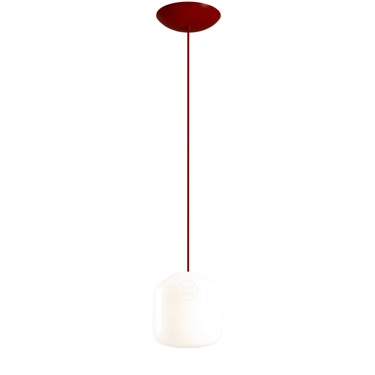 FLASK CHERRY RED GLASS PENDANT LIGHT SMALL