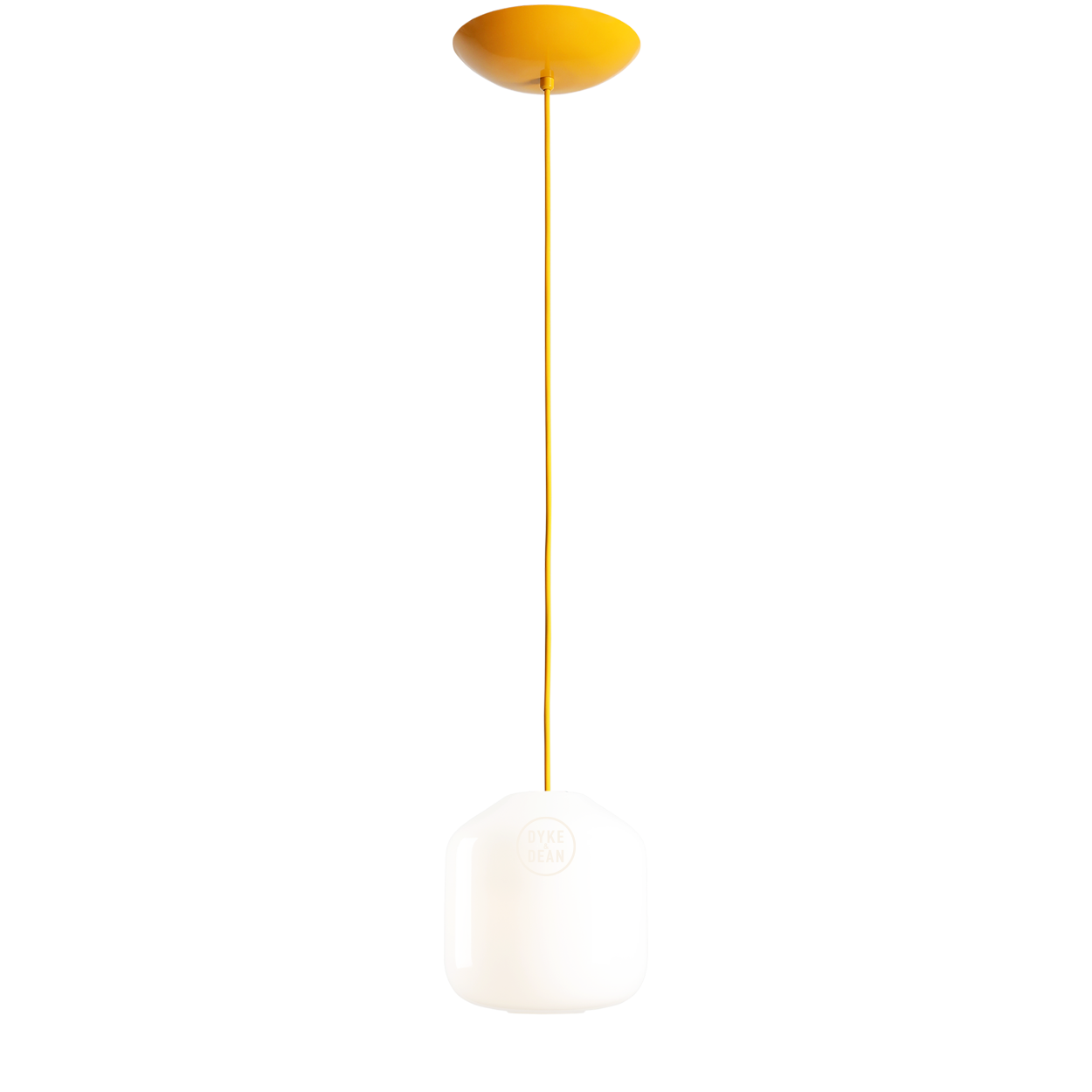 FLASK YELLOW GLASS PENDANT LIGHT SMALL
