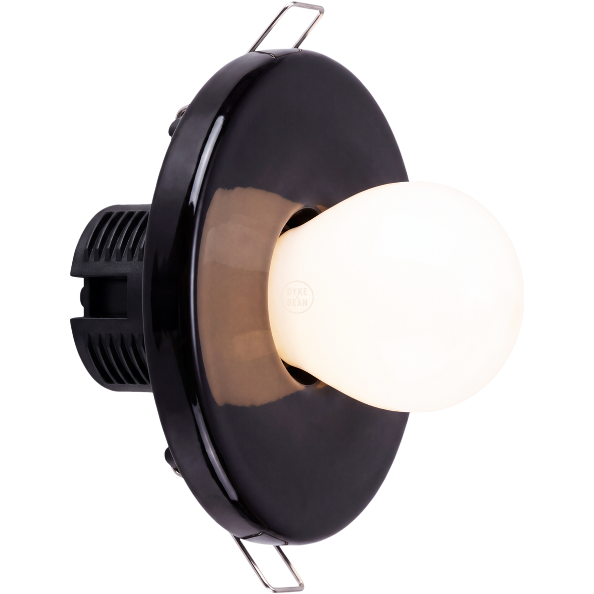 CERAMIC WALL E27 RECESSED LIGHT BLACK