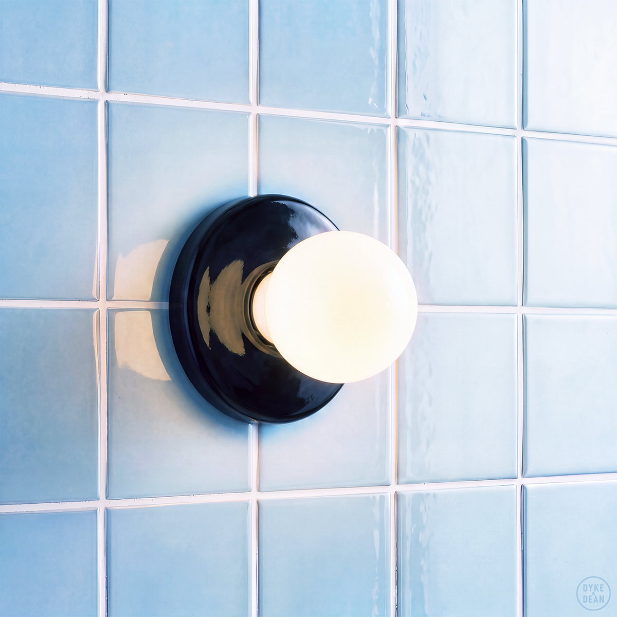 CERAMIC WALL E27 RECESSED LIGHT BLACK