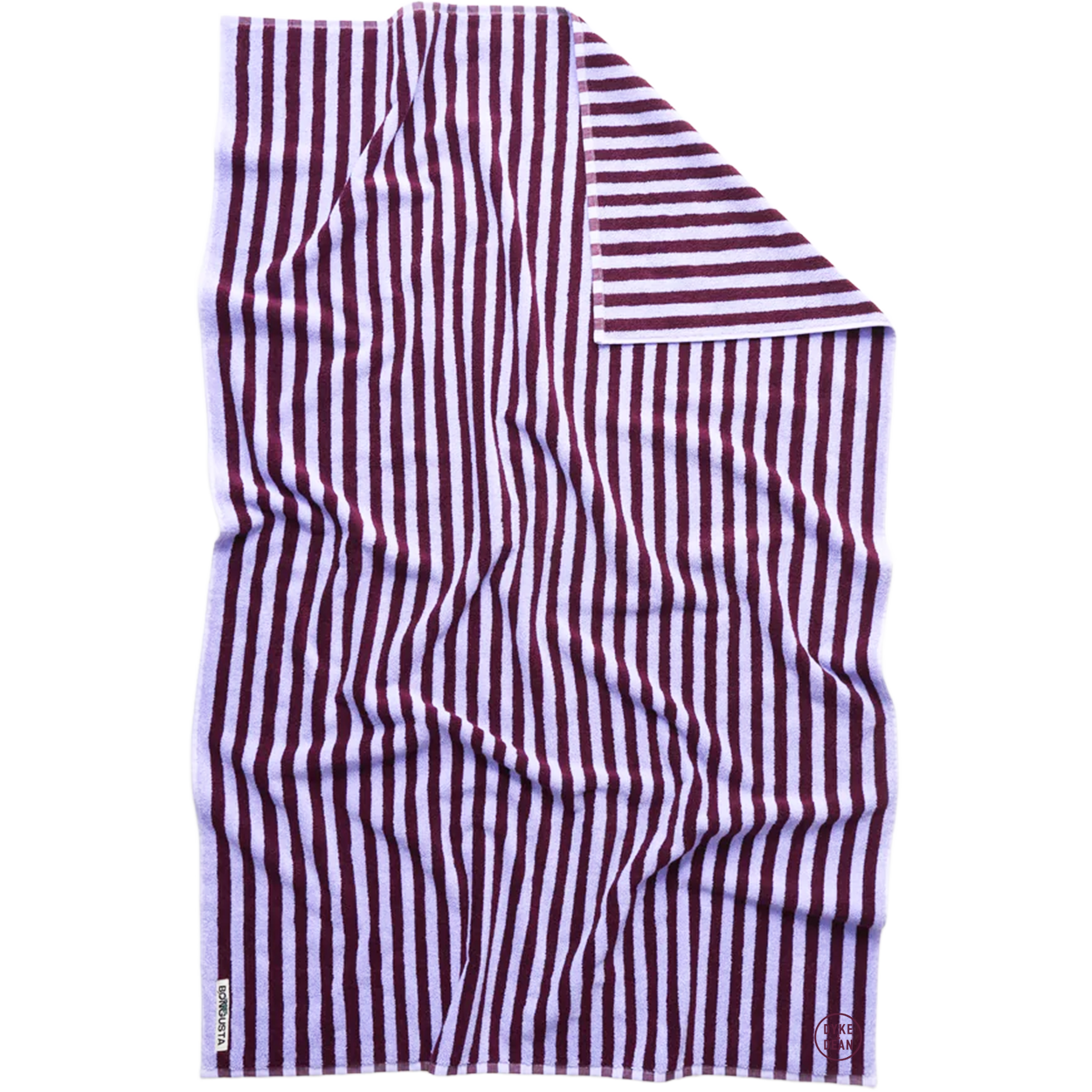 NARAM BATH TOWELS WINE & LAVENDER BLUE
