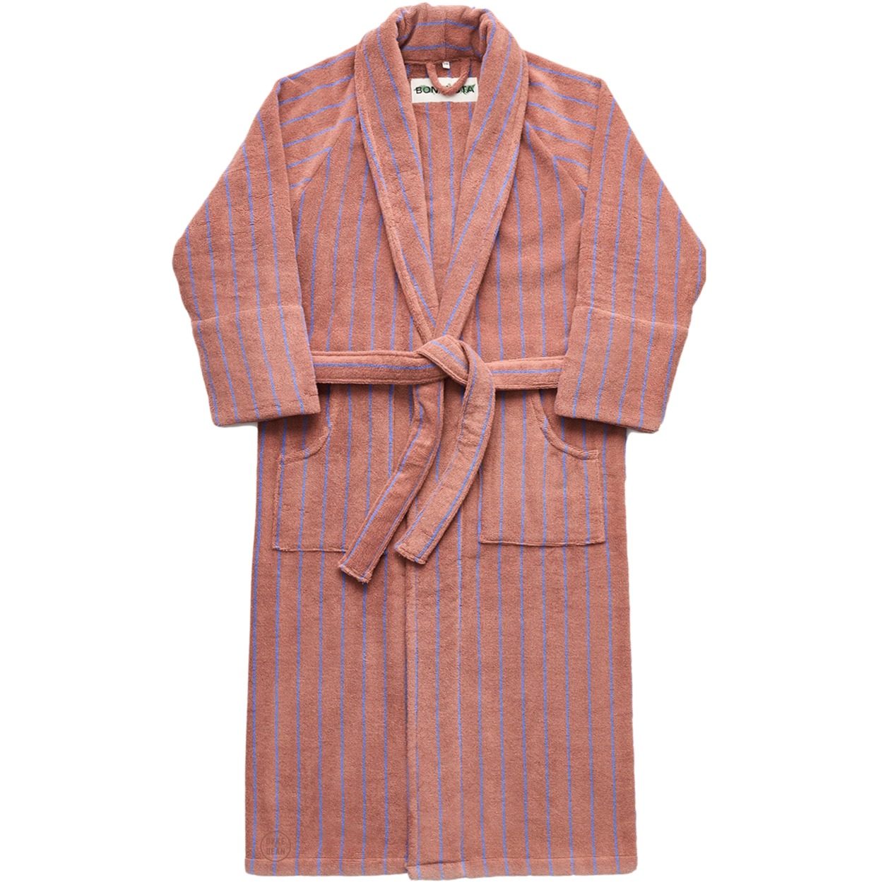 NARAM BATH ROBE CAMEL & ULTRAMARINE BLUE