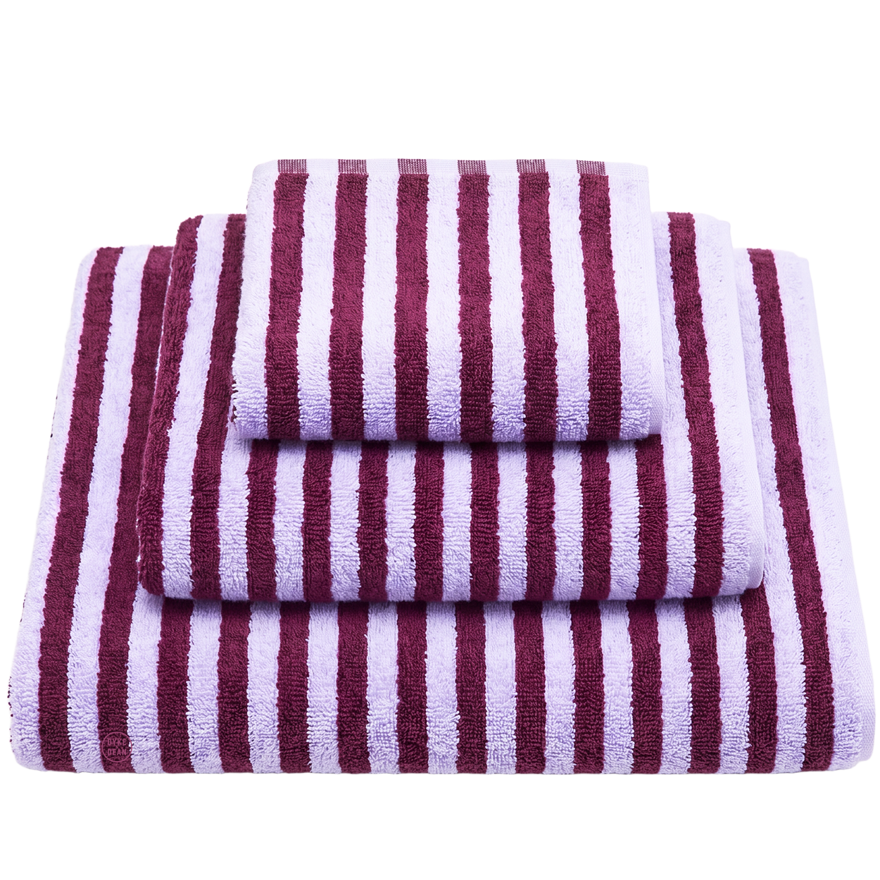 NARAM BATH TOWELS WINE & LAVENDER BLUE