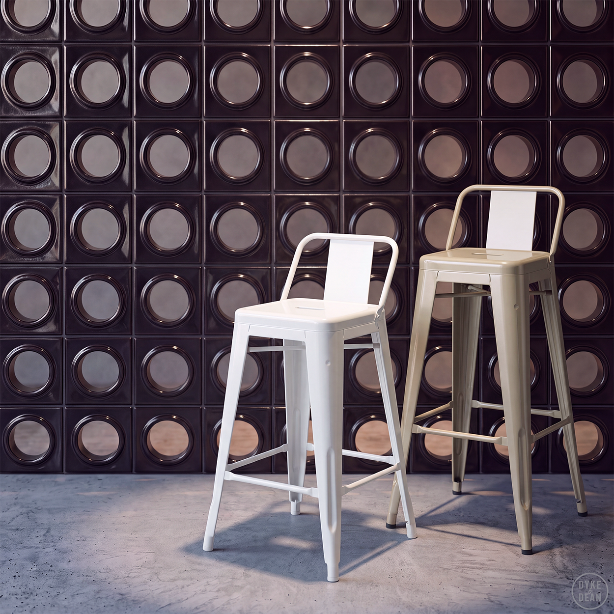 TOLIX HPD75 BAR STOOL