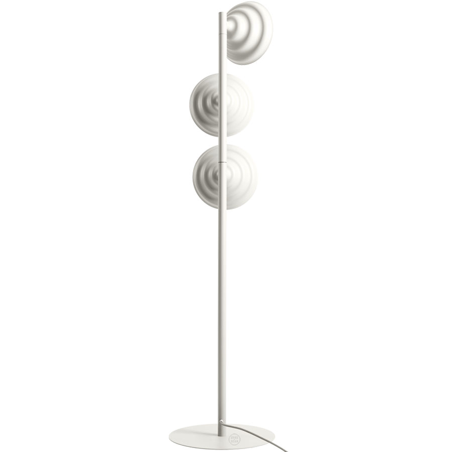 WAVE 3 LIGHT FLOOR LAMP CREAM