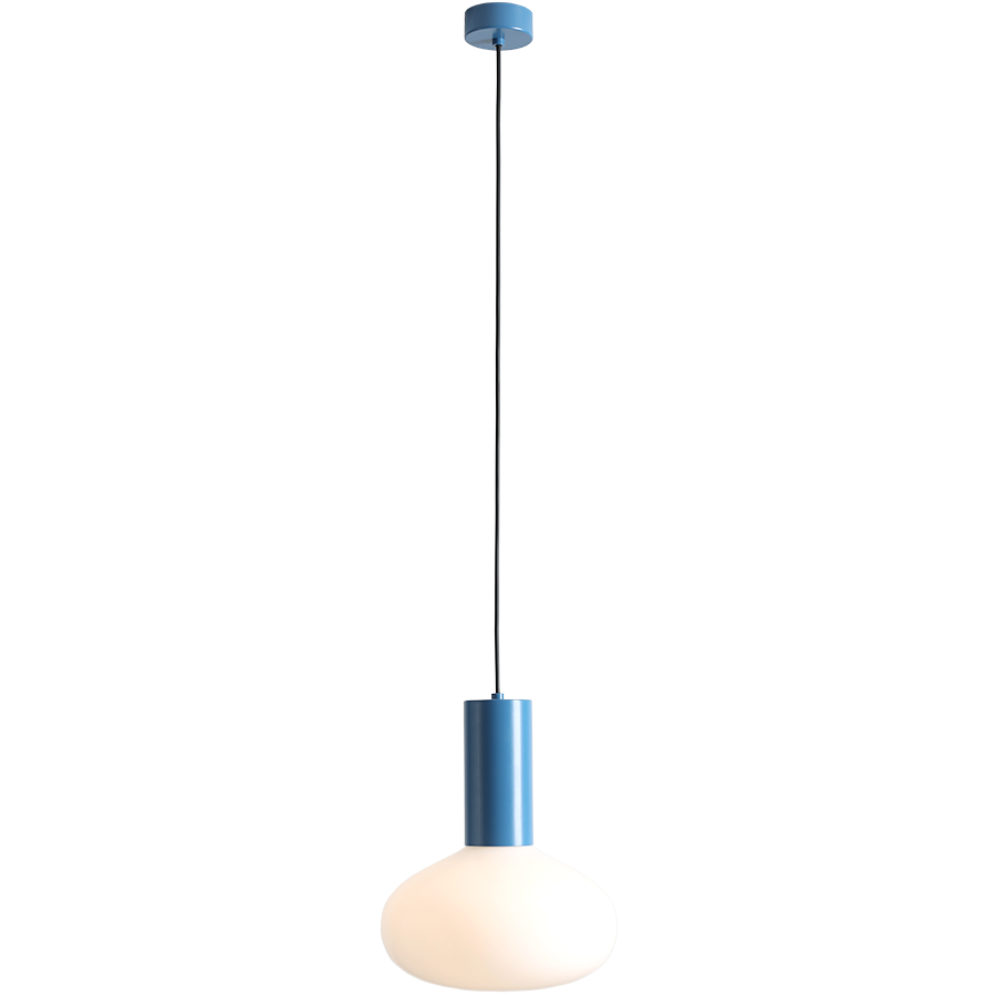 FLO OPAL GLASS ORB LARGE PENDANT LIGHT BLUE