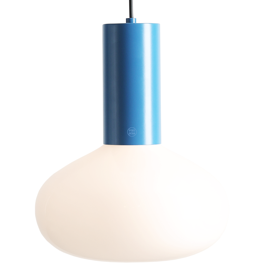 FLO OPAL GLASS ORB LARGE PENDANT LIGHT BLUE