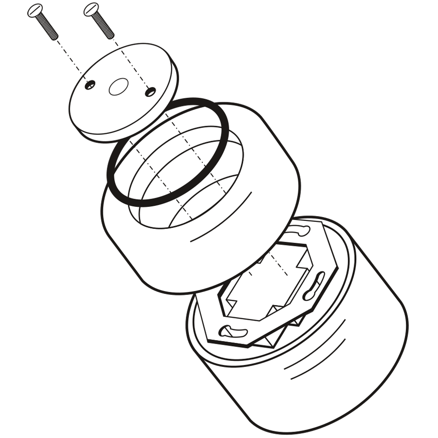 CAJA DE CONEXIONES SUPERFICIE PORCELANA GRIS