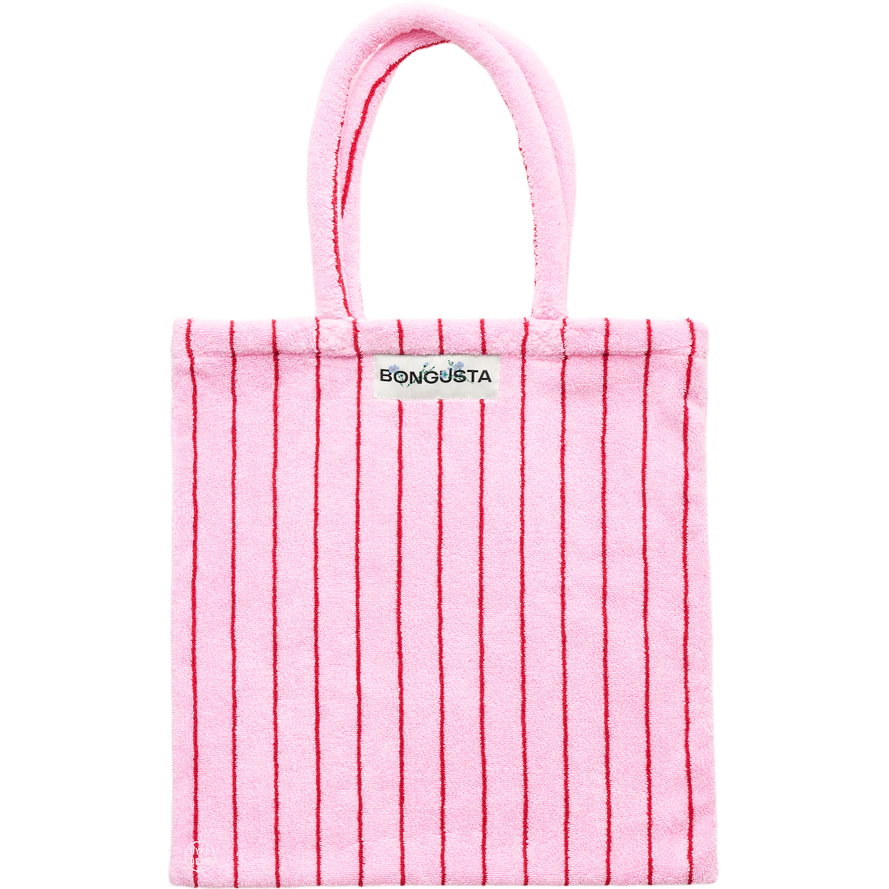 BOLSO TOTE TELA TOALLA ROSA