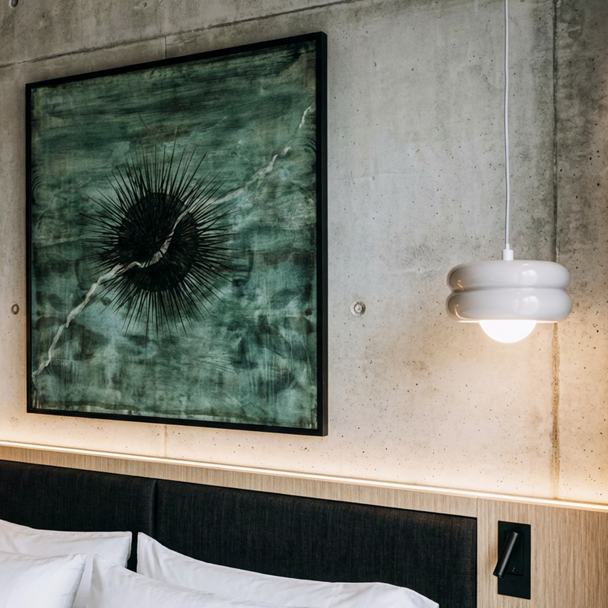 GREY ORBIT GLASS GLOBE PENDANT LIGHT