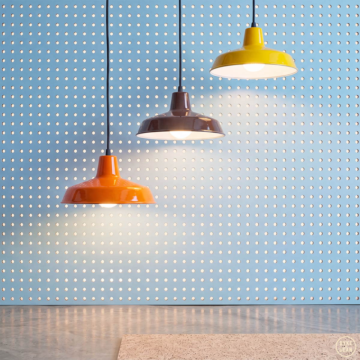 Dyke & Dean small pendant lampshade Yellow