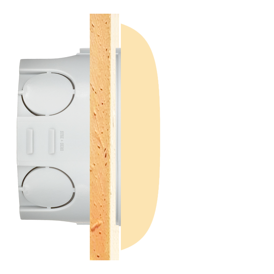 TOMA PARED PORCELANA BRONCE PC / USB