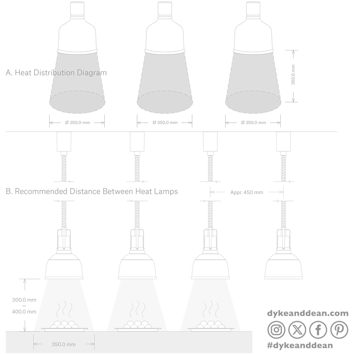 Stay hot heat lamp pendant classic 1222 colour