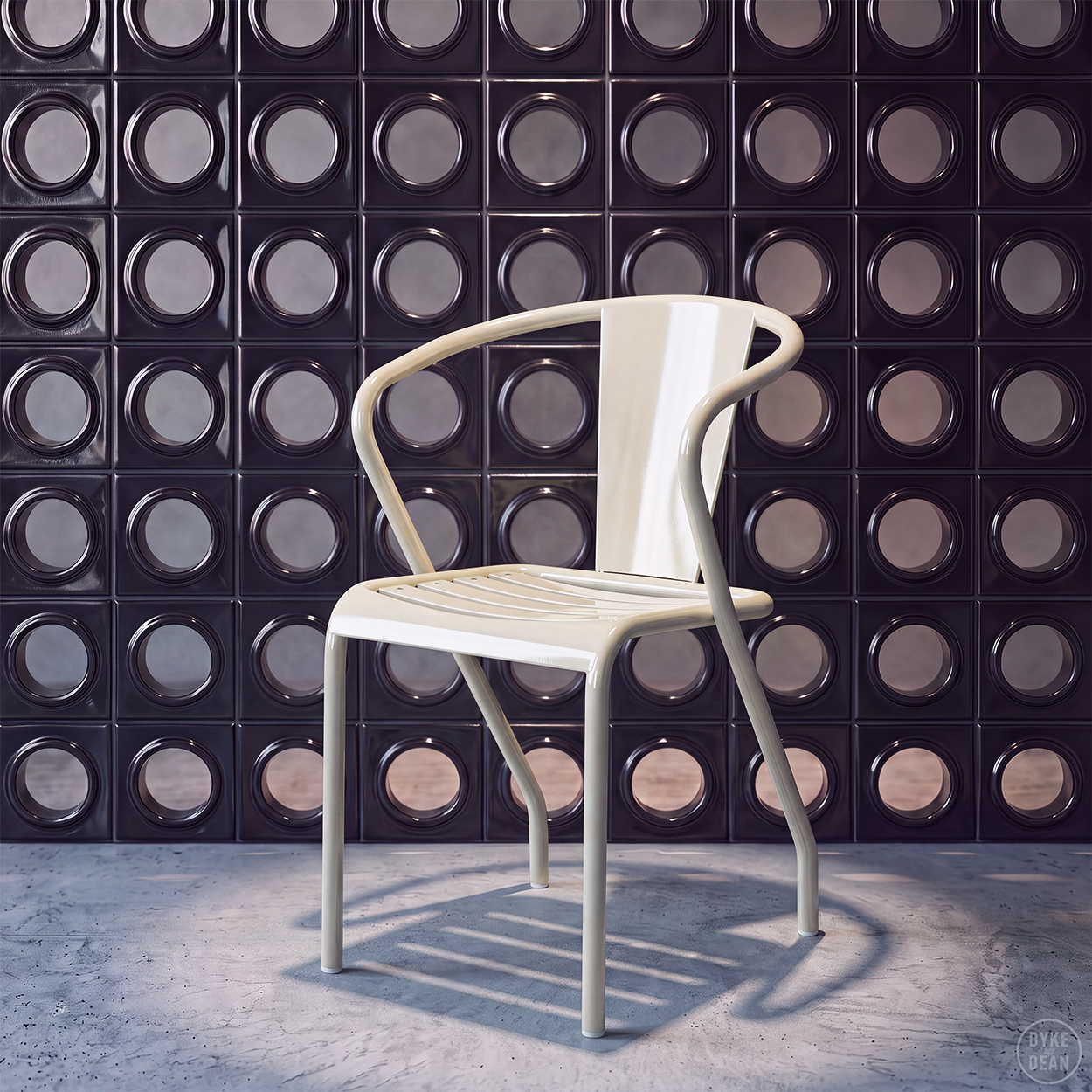 TOLIX UD SLATTED ARMCHAIR