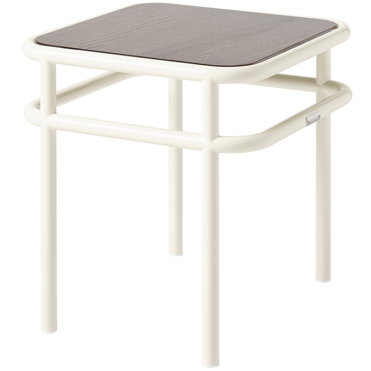 TOLIX UD SIDE TABLE WALNUT STAINED OAK TOP