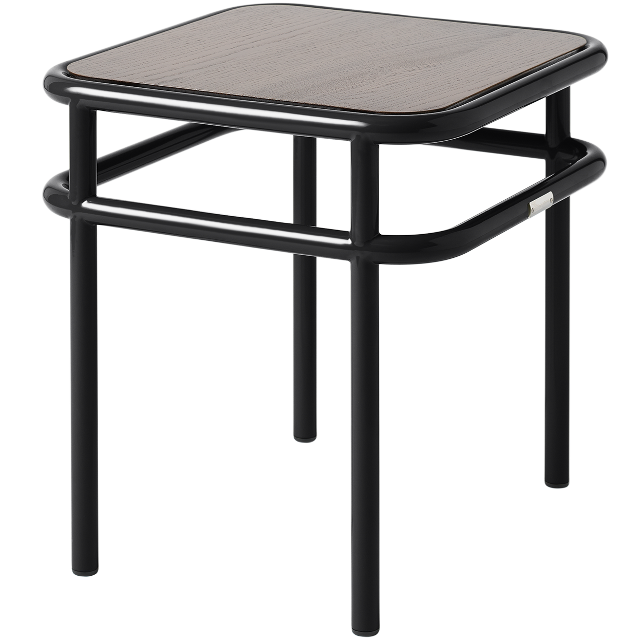 TOLIX UD SIDE TABLE WALNUT STAINED OAK TOP