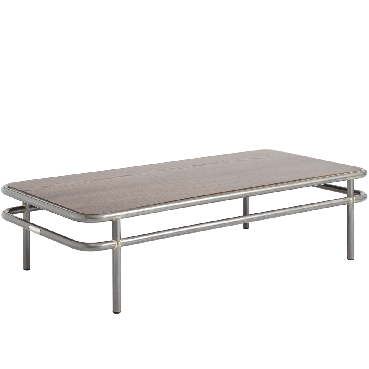 TOLIX UD WALNUT STAINED OAK TOP COFFEE TABLE 120x60