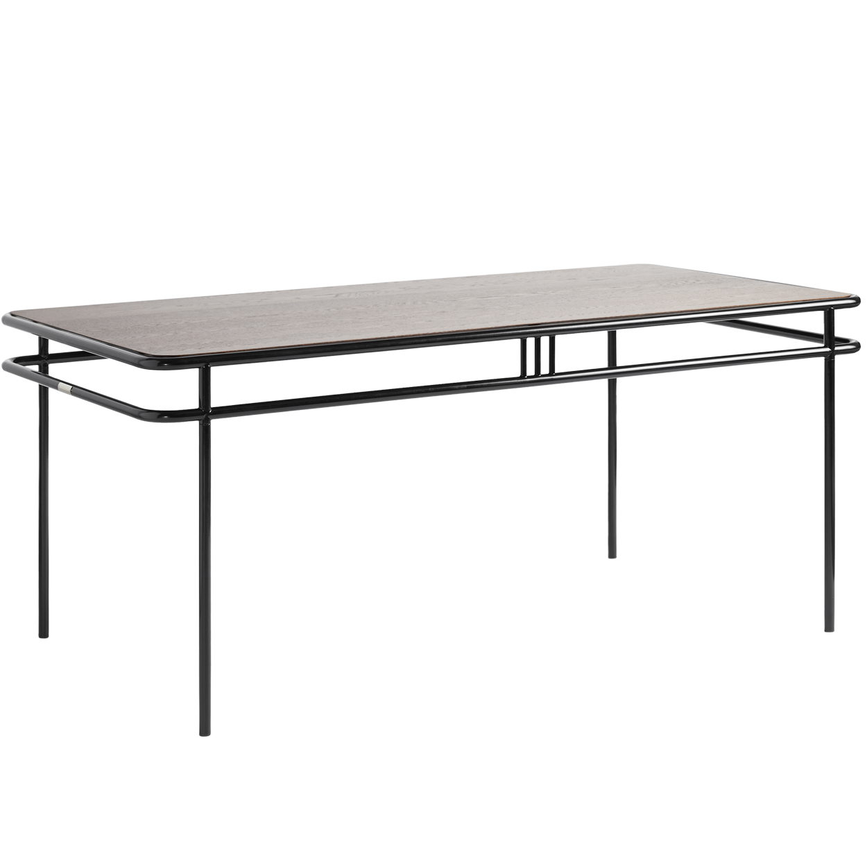 TOLIX UD OAK TOP TABLE WITH WALNUT STAIN 180x90
