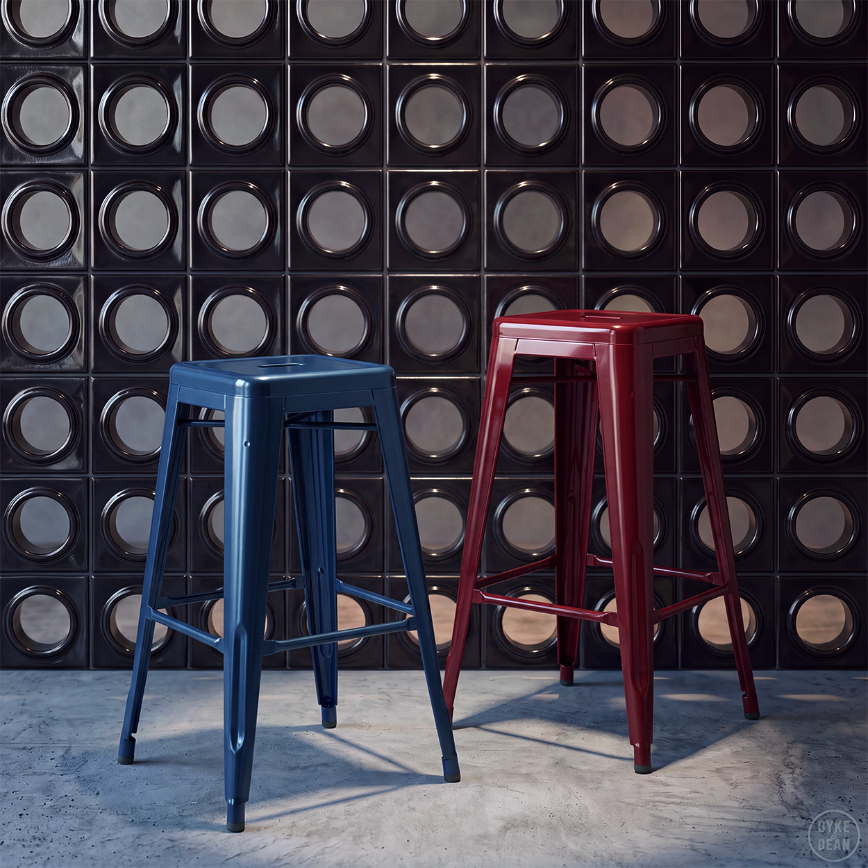 TOLIX H75 STOOL