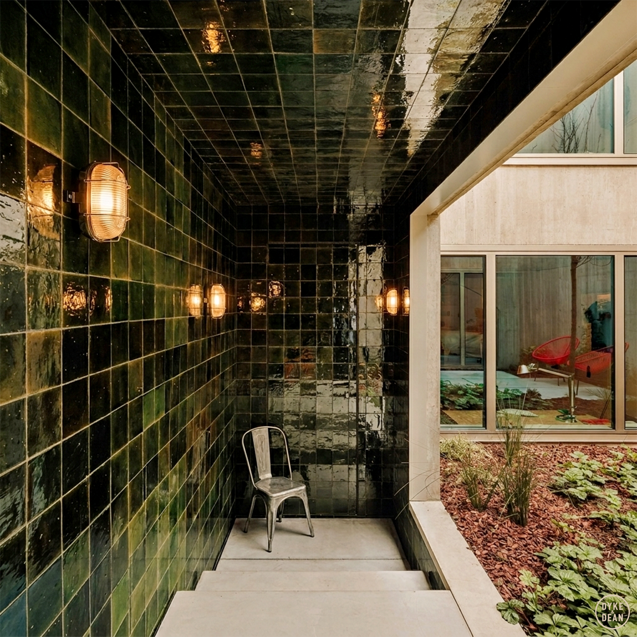 SMALL BLACK WATERPROOF BULKHEAD WITH CAGE