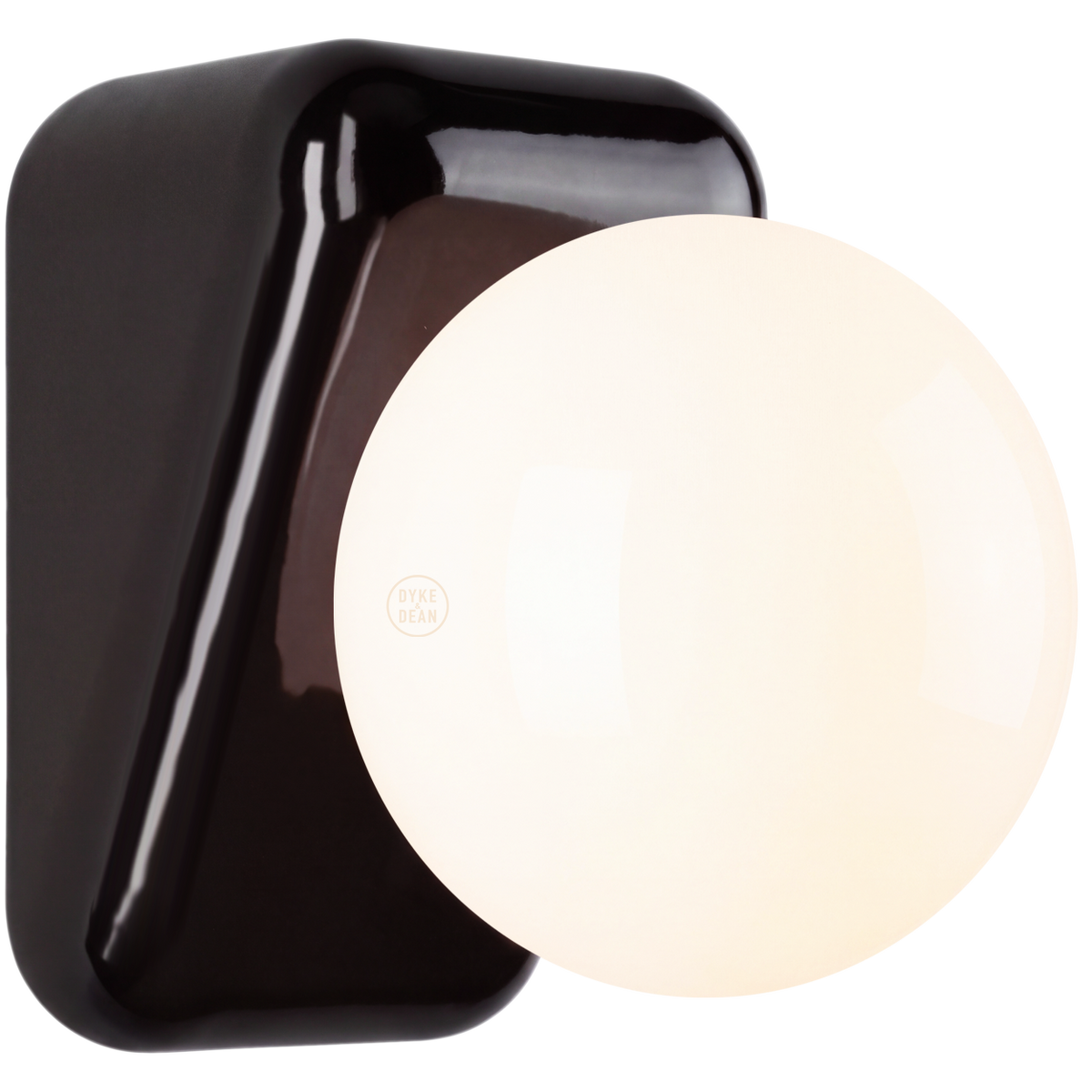 FLIP CERAMIC OPAL GLOBE WALL LIGHT