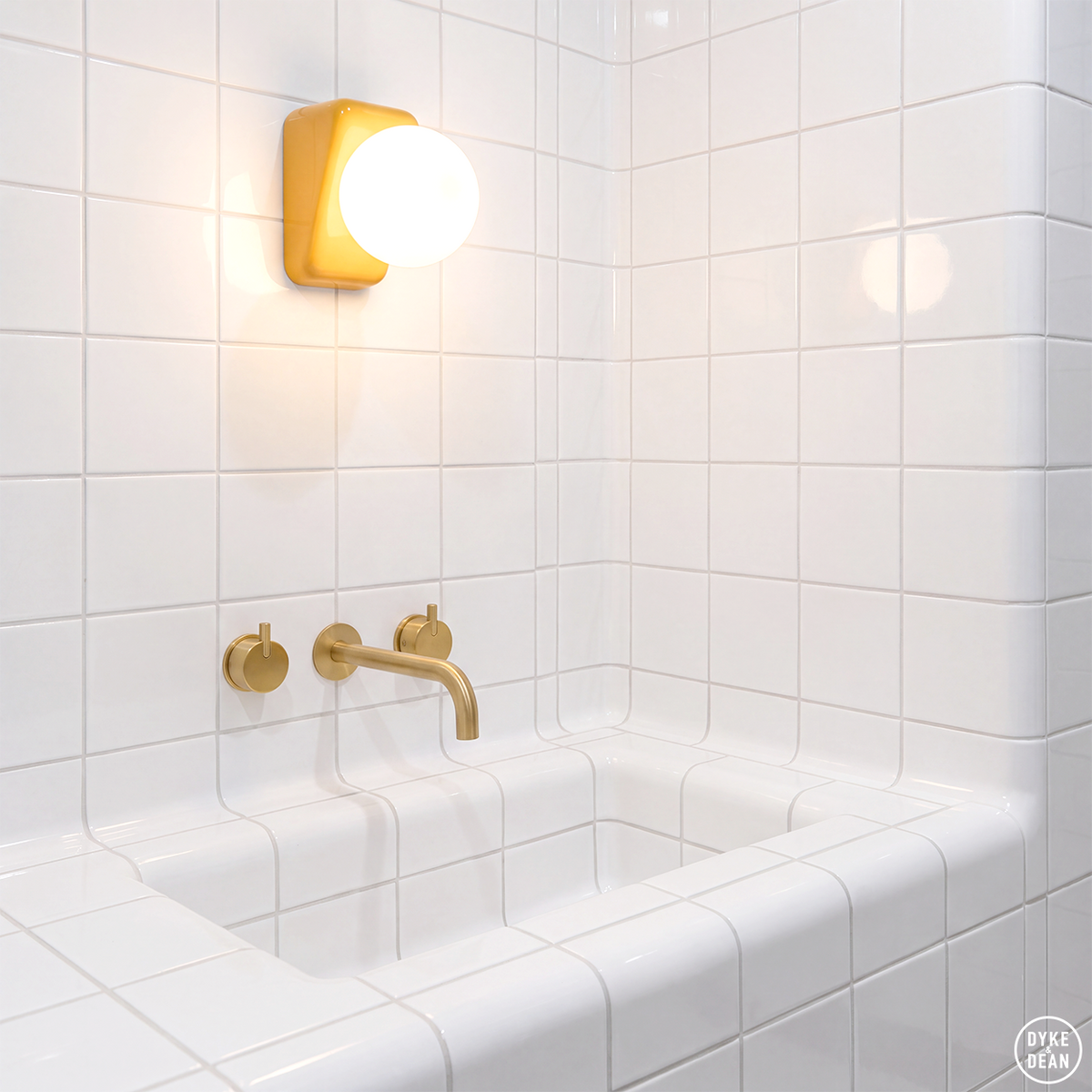 FLIP CERAMIC OPAL GLOBE WALL LIGHT