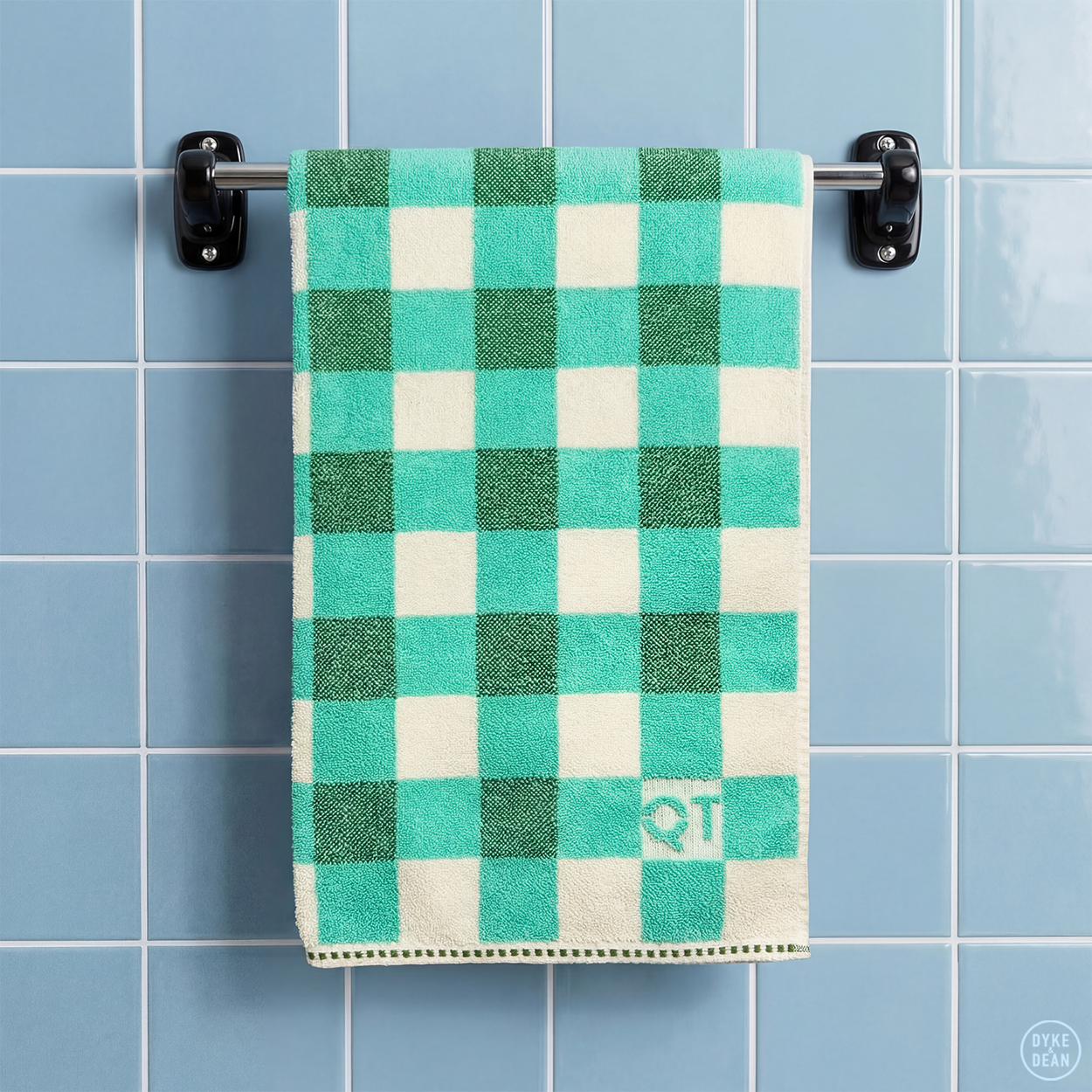 CHECK BATH SHEET TOWEL PINE