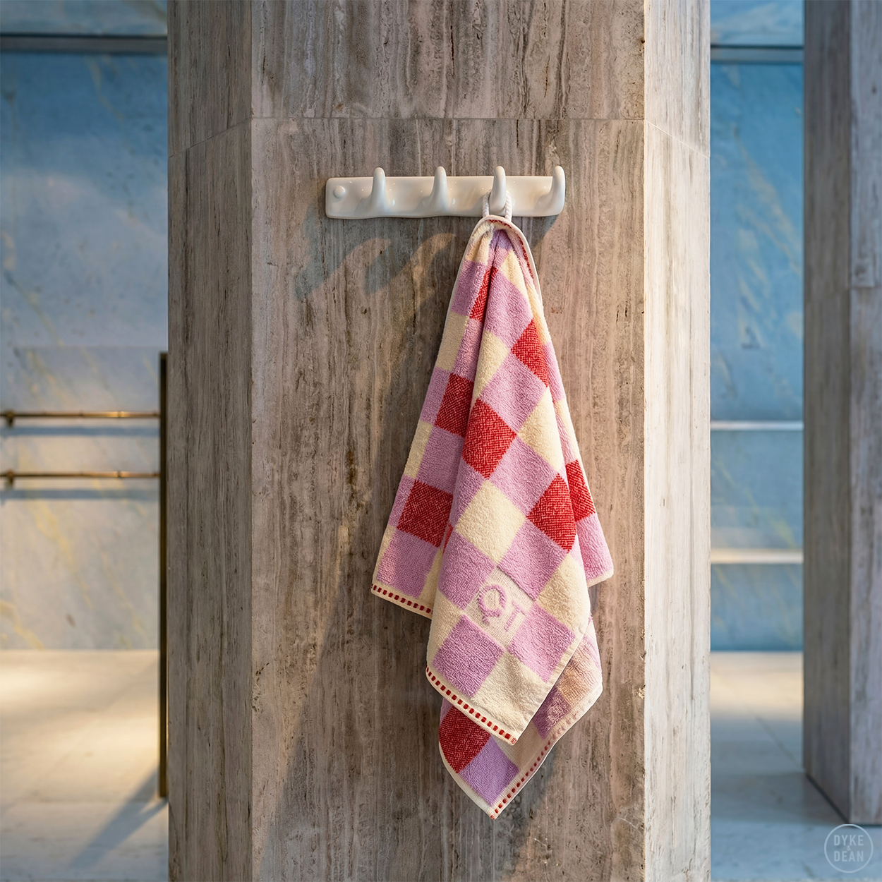 CHECK BATH SHEET TOWEL CANDY