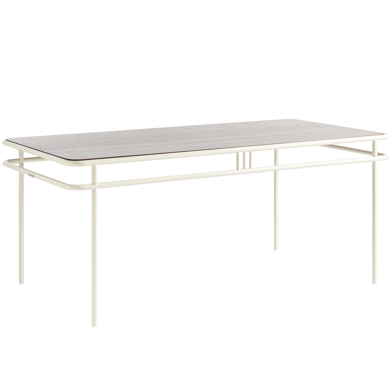 TOLIX UD OAK TOP TABLE WITH WALNUT STAIN 180x90