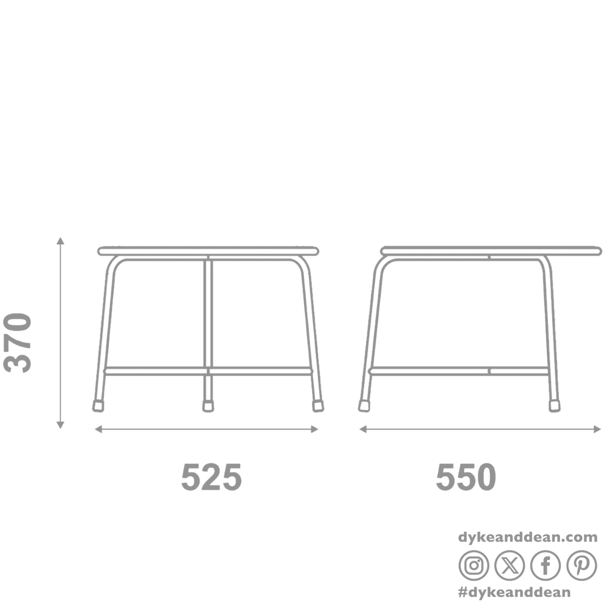 ADICO AÇO LOW TABLE 50 - DYKE & DEAN