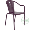 ADICO LIBELO PURPLE OUTDOOR STACKING CHAIR OUTLET - DYKE & DEAN