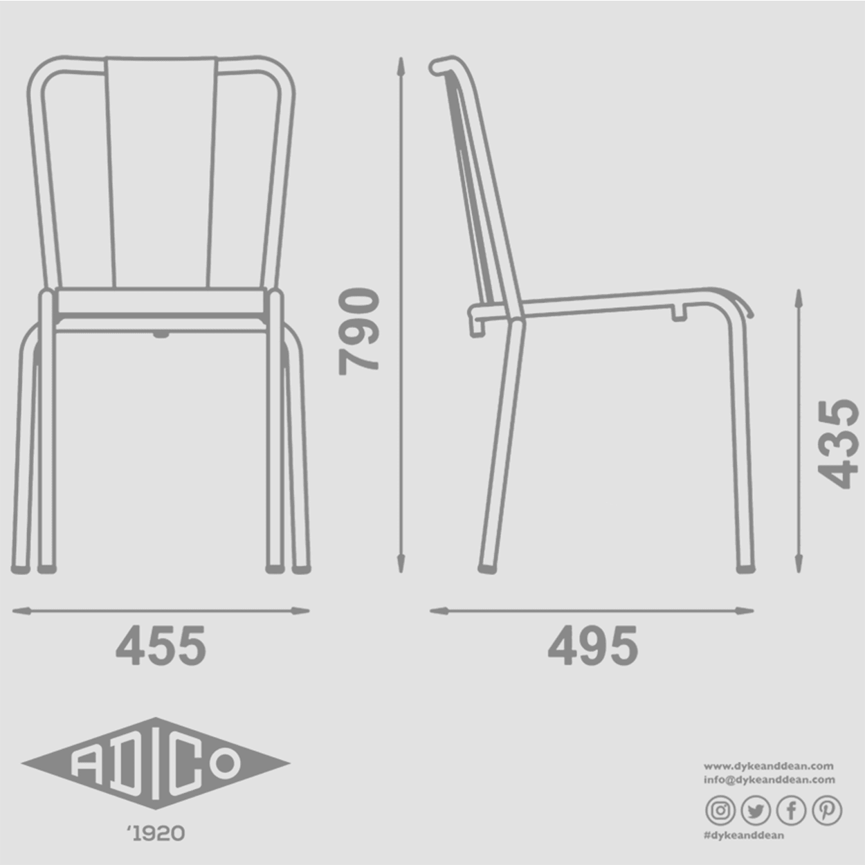 ADICO OFF WHITE 786-A CHAIR FABRIC SEAT OUTLET - DYKE & DEAN