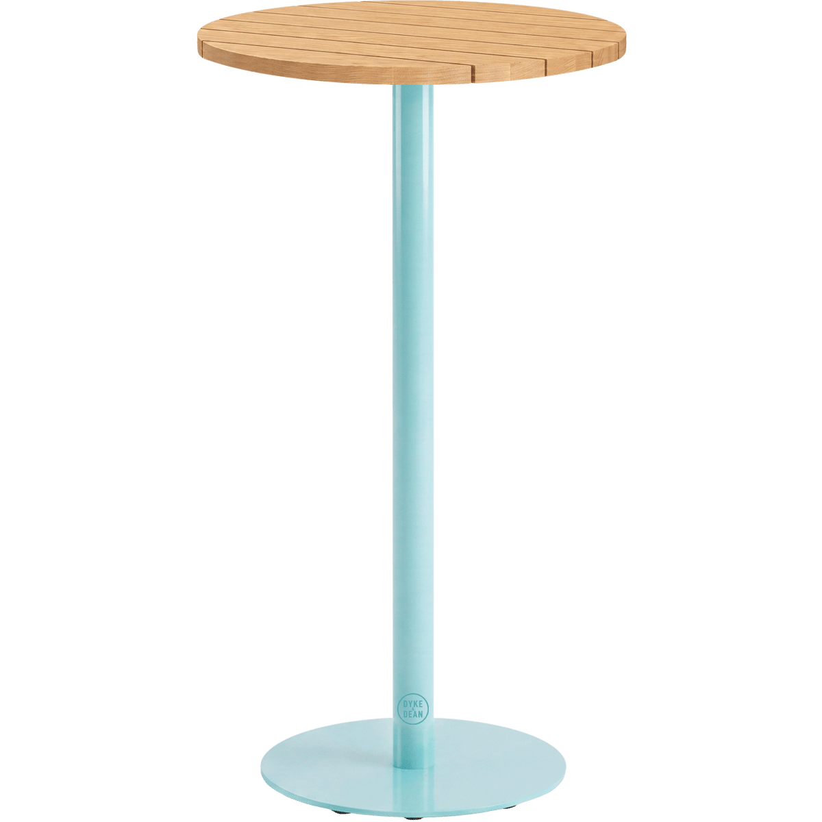 ADICO PLANA ROUND FOLDING HIGH TABLE WOOD TOP - DYKE & DEAN