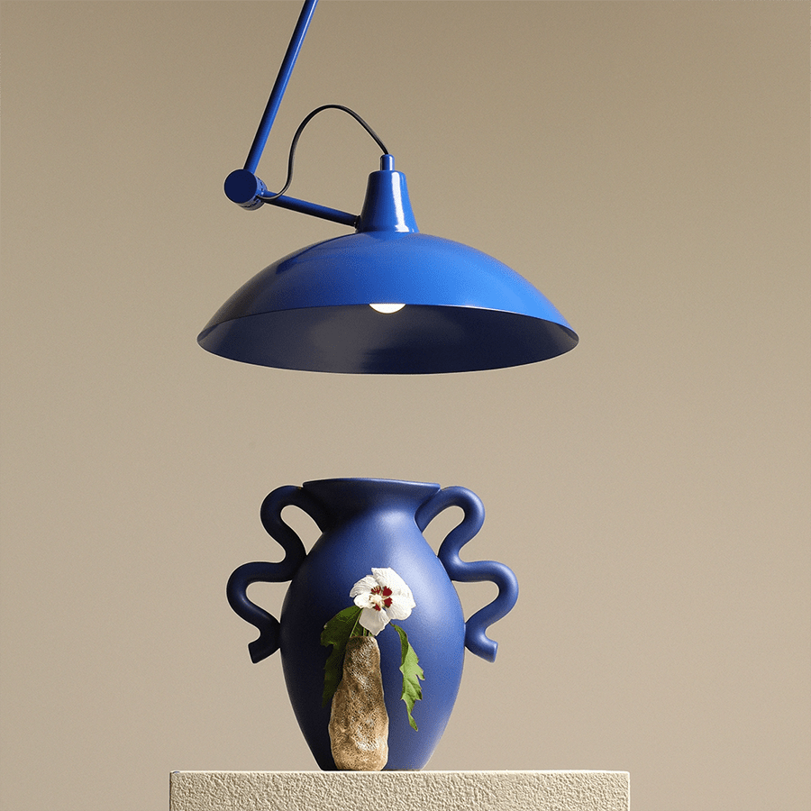 ADJUSTABLE WALL CEILING LIGHT MELOS COBALT - DYKE & DEAN